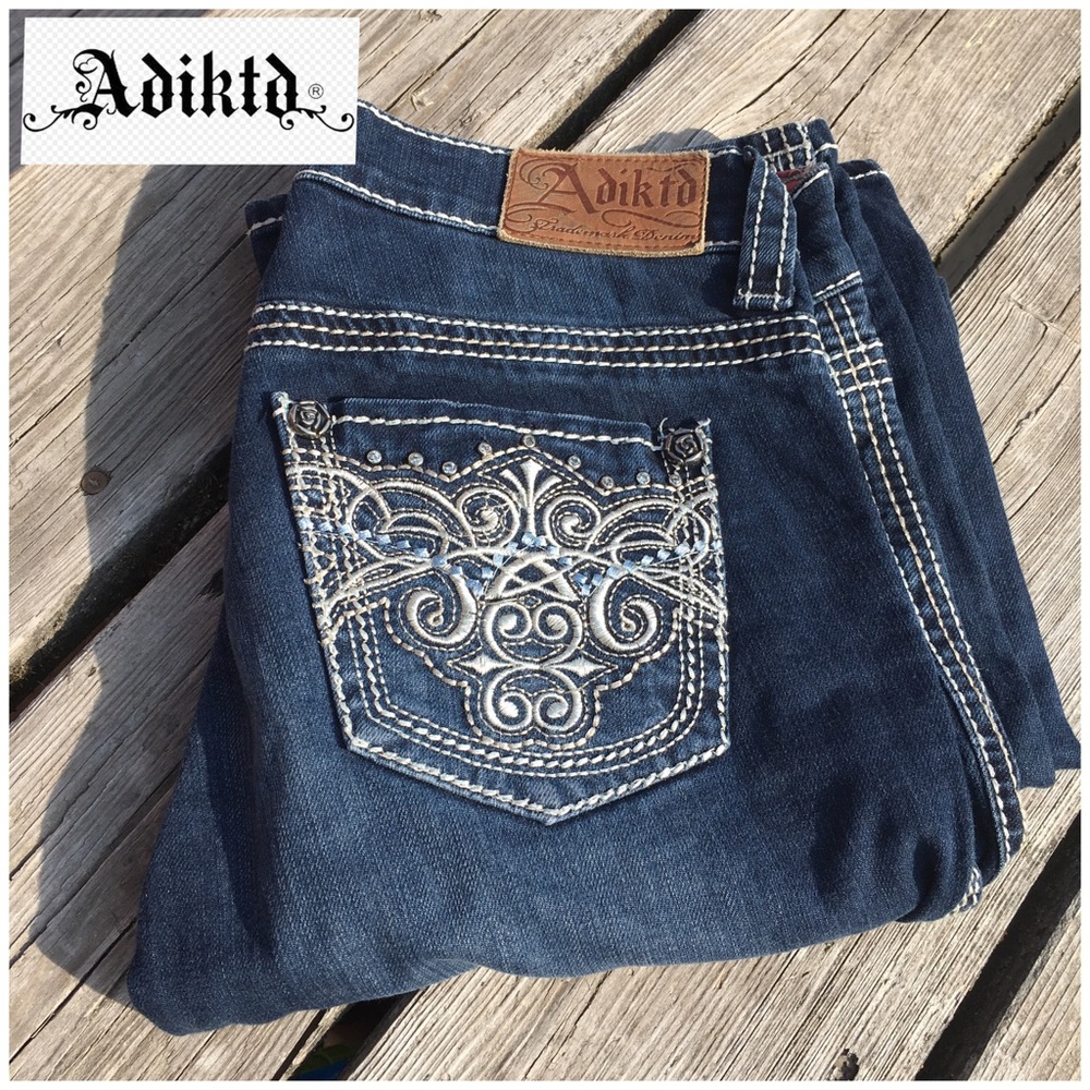 Adiktd Stonewash Blue Jeans 4/W28 33 Regular